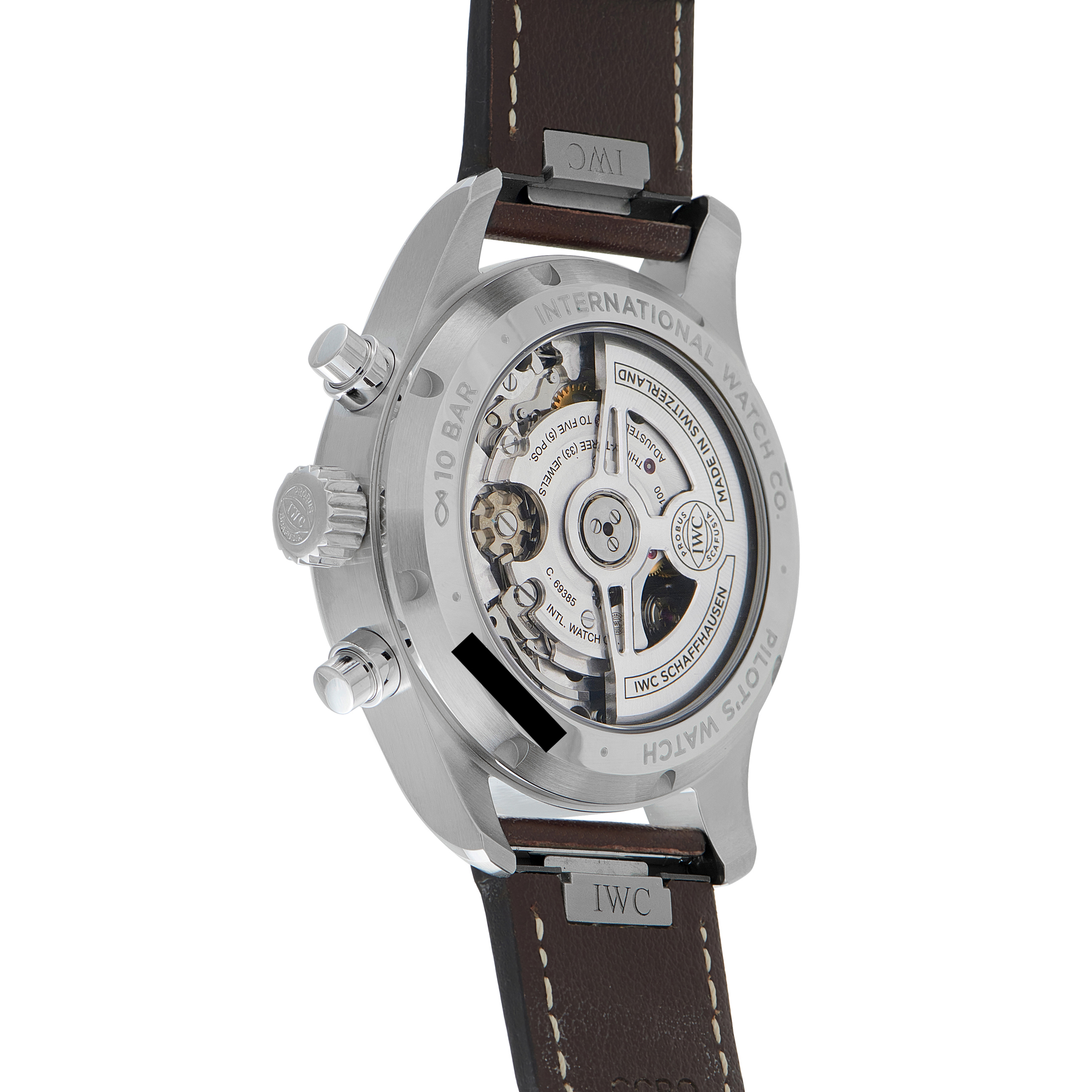 IWC Pilot's 41 Green Dial Chronograph Steel Watch IW388103