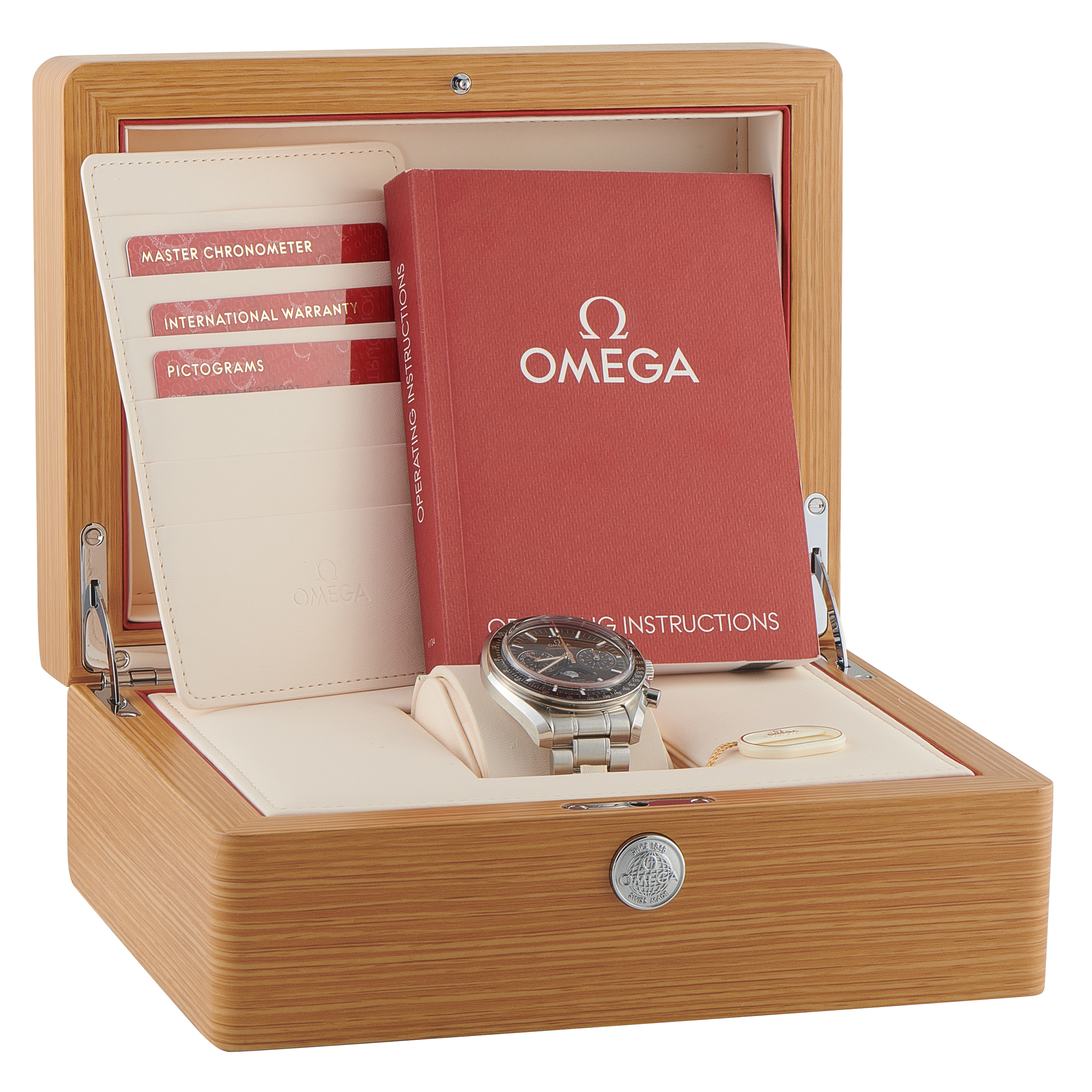 Omega Speedmaster Moonphase Steel Watch 30430445201001