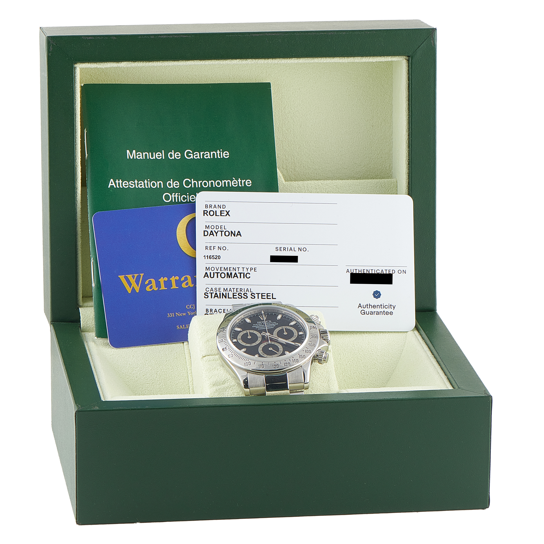 Rolex Daytona Steel Watch 116520