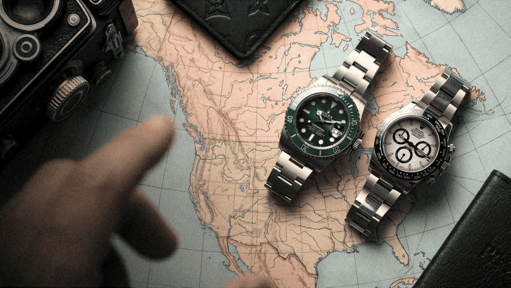 Rolex Starbucks and Daytona Panda on a map