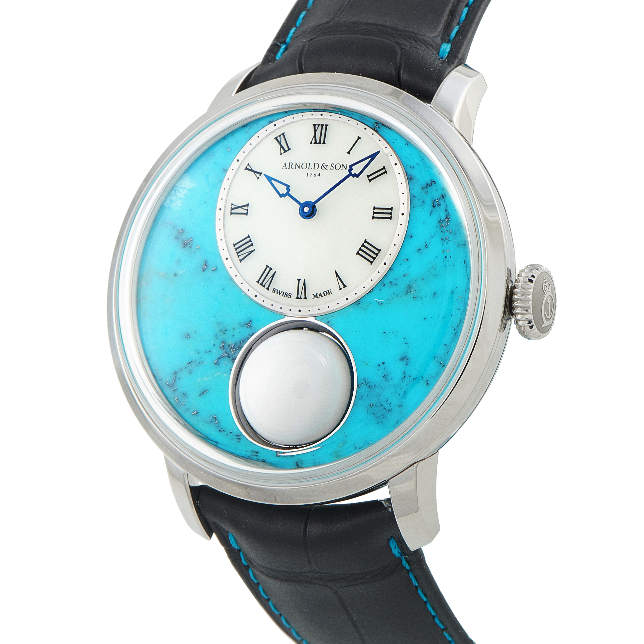 Arnold & Son Luna Magna Steel Turquoise Edition Watch 1LMAS.T01A.C1322D - Image 2