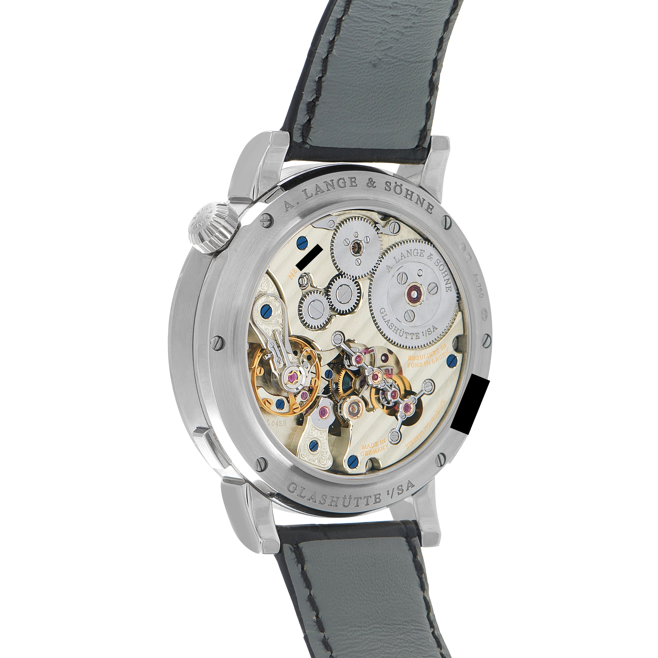 A. Lange & Sohne Zeitwerk Date White Gold Watch 148.038 - Image 3
