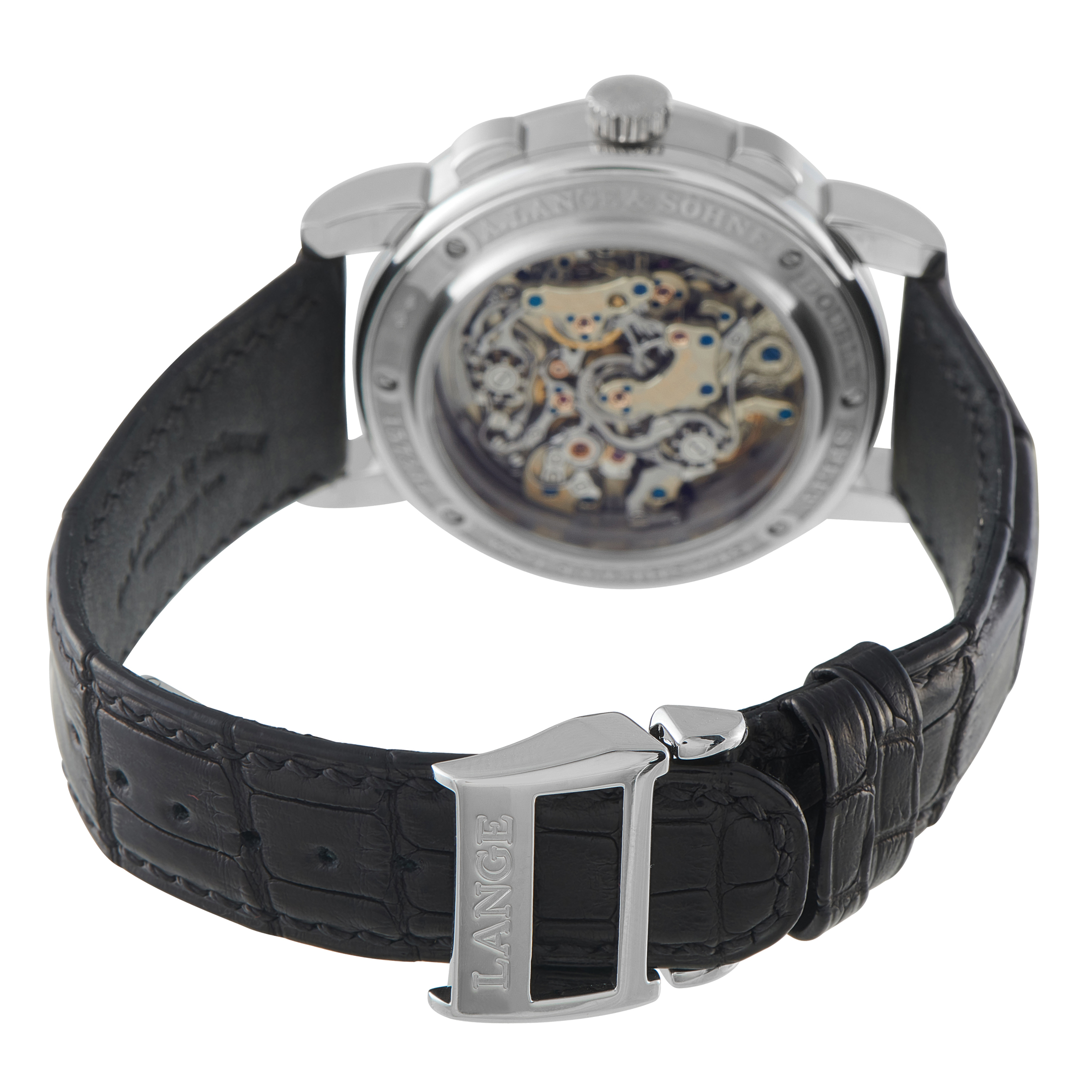 A. Lange & Sohne Double Split Platinum Watch 404.035 - Image 4