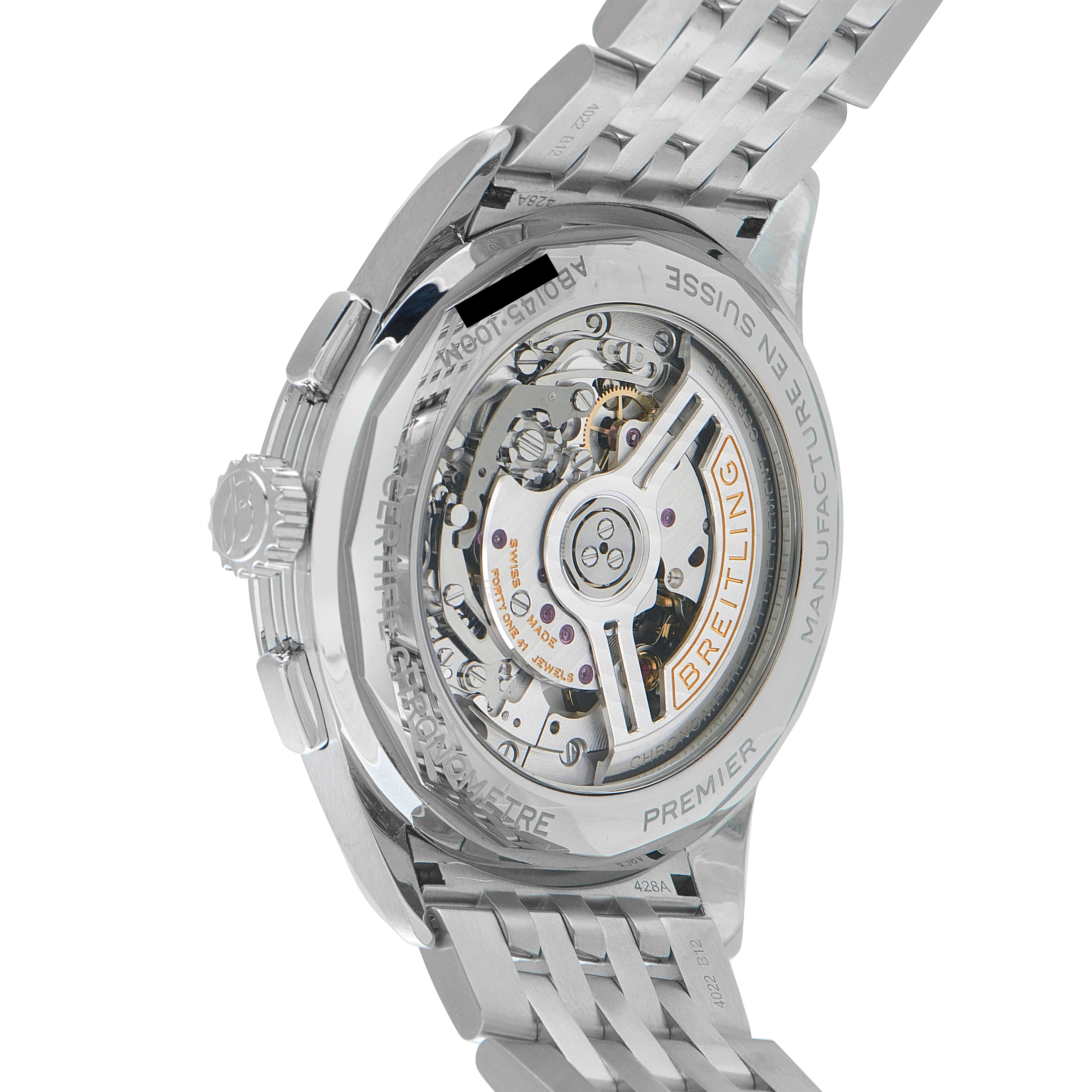 Breitling Premier B01 Chronograph 42 Green Dial Steel Watch AB0145371L1A1 - Image 3