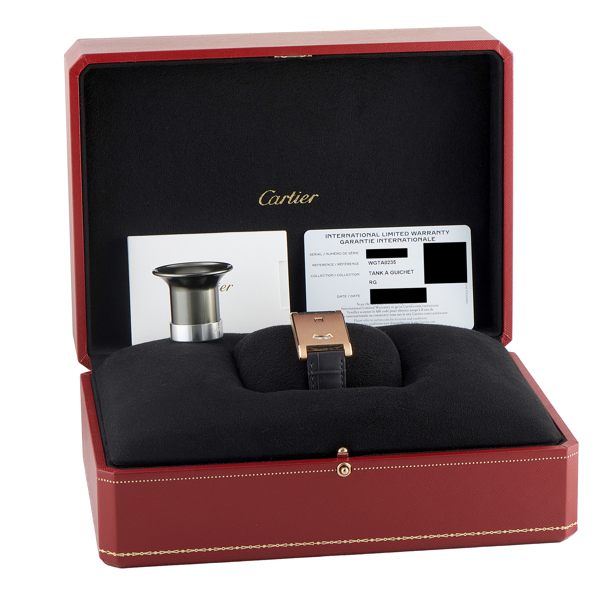 Cartier Privé Tank à Guichets Rose Gold Watch WGTA0235