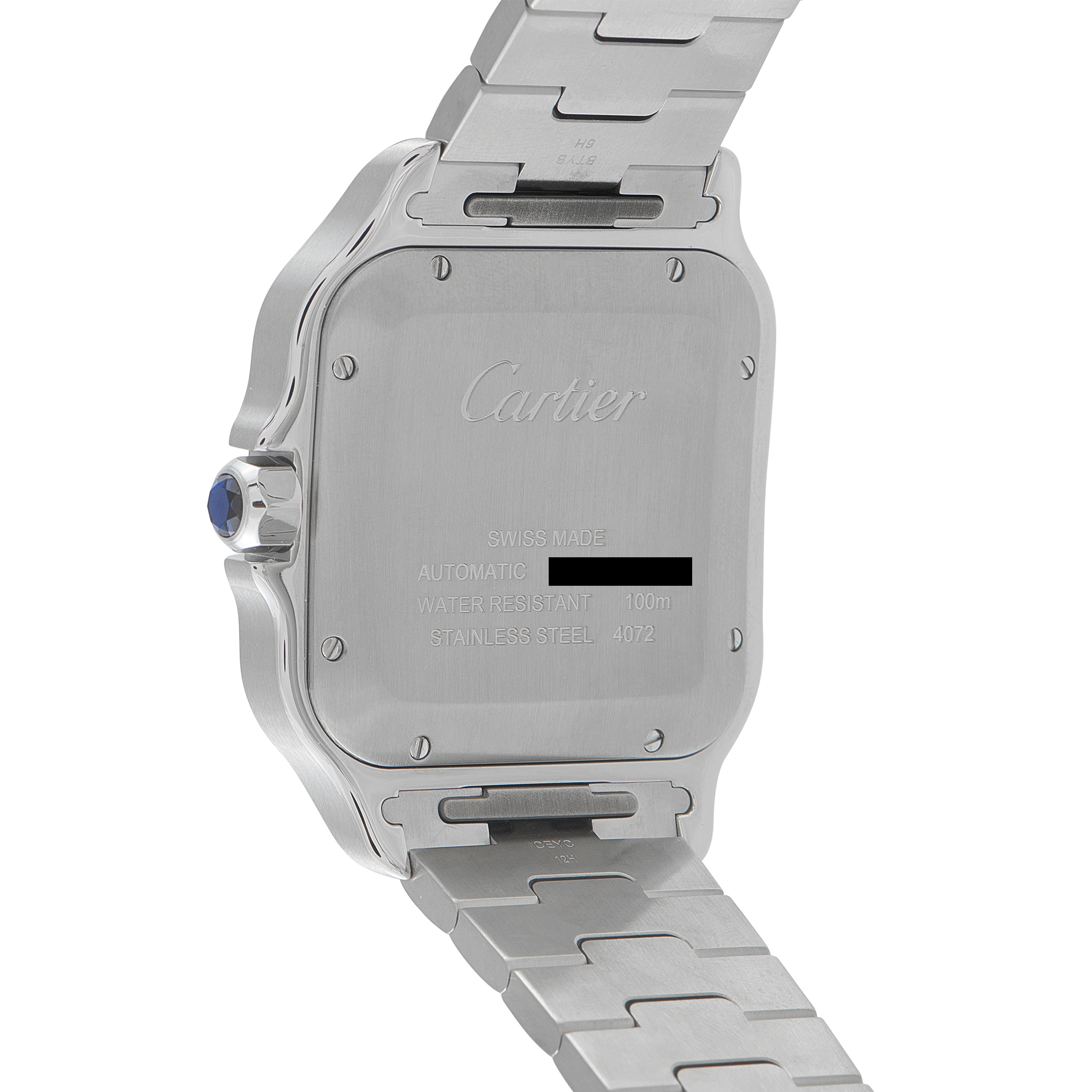 Cartier Santos Large Model Steel Watch WSSA0018 - Image 3