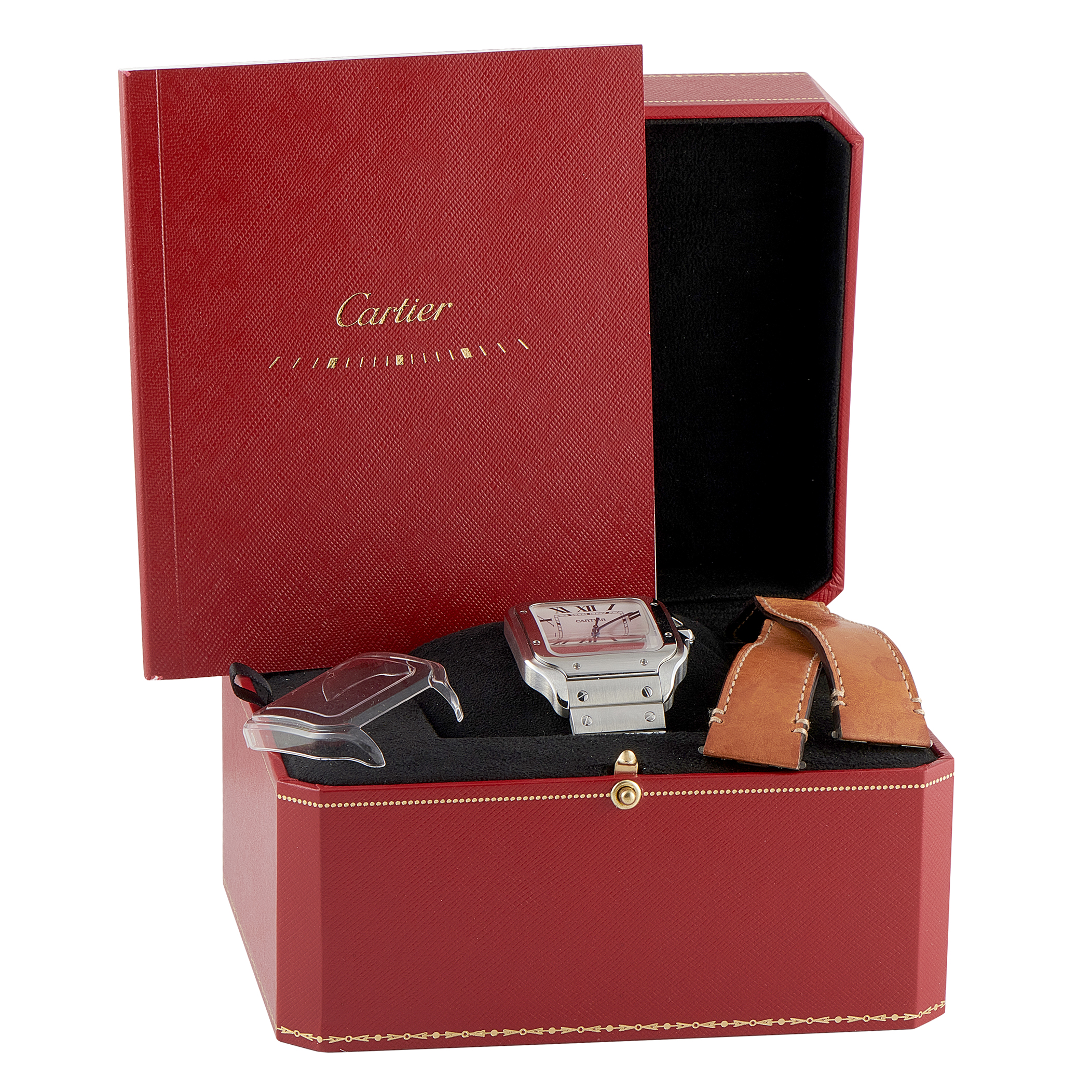 Cartier Santos Large Model Steel Watch WSSA0018 - Image 5