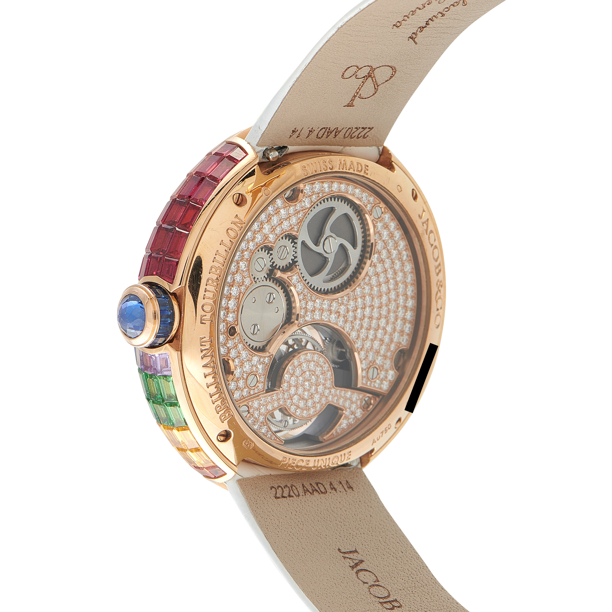 Jacob & Co. Brilliant Flying Tourbillon Peru Mountains IV Rose Gold Piece Unique Watch BT546.40.AA.UA.A - Image 3