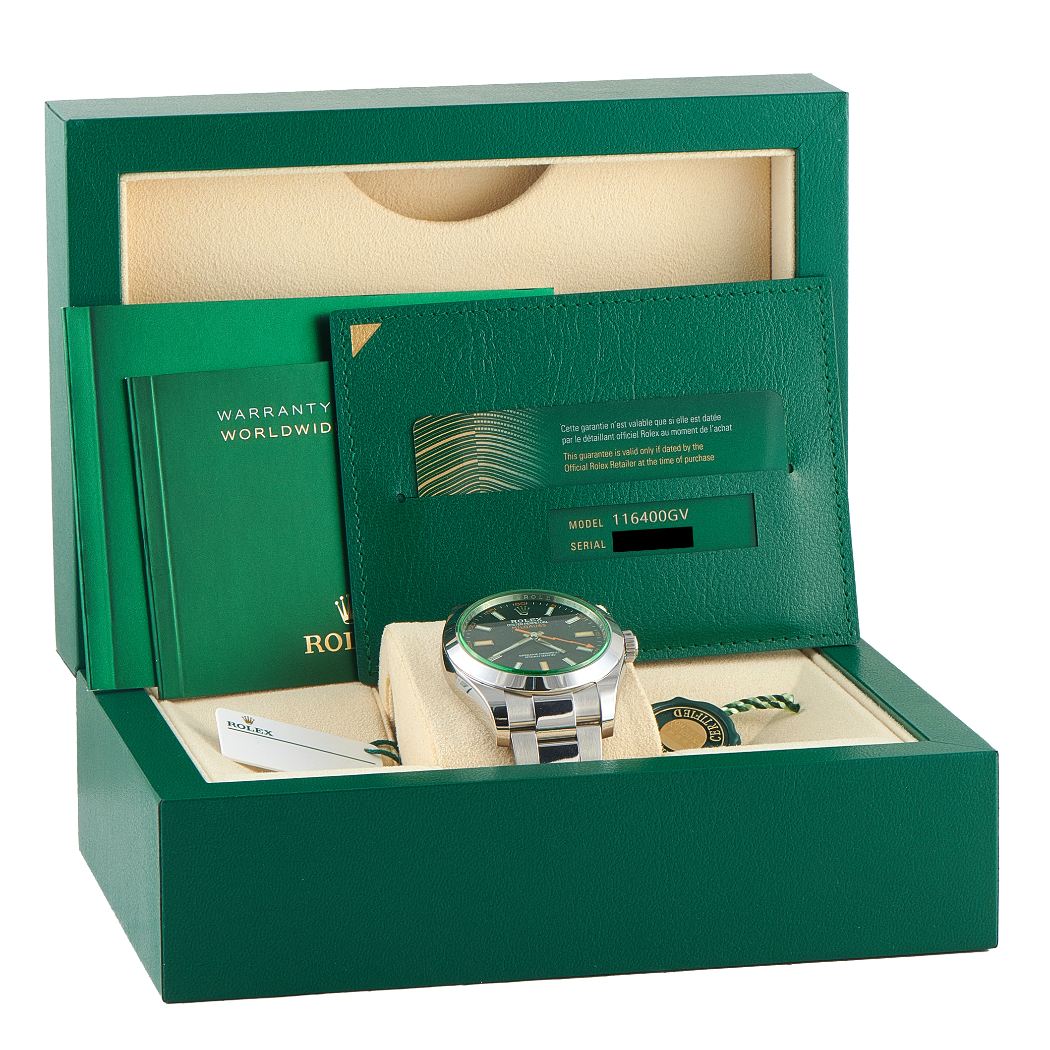 Rolex Milgauss Black Dial Steel Watch 116400GV - Image 5