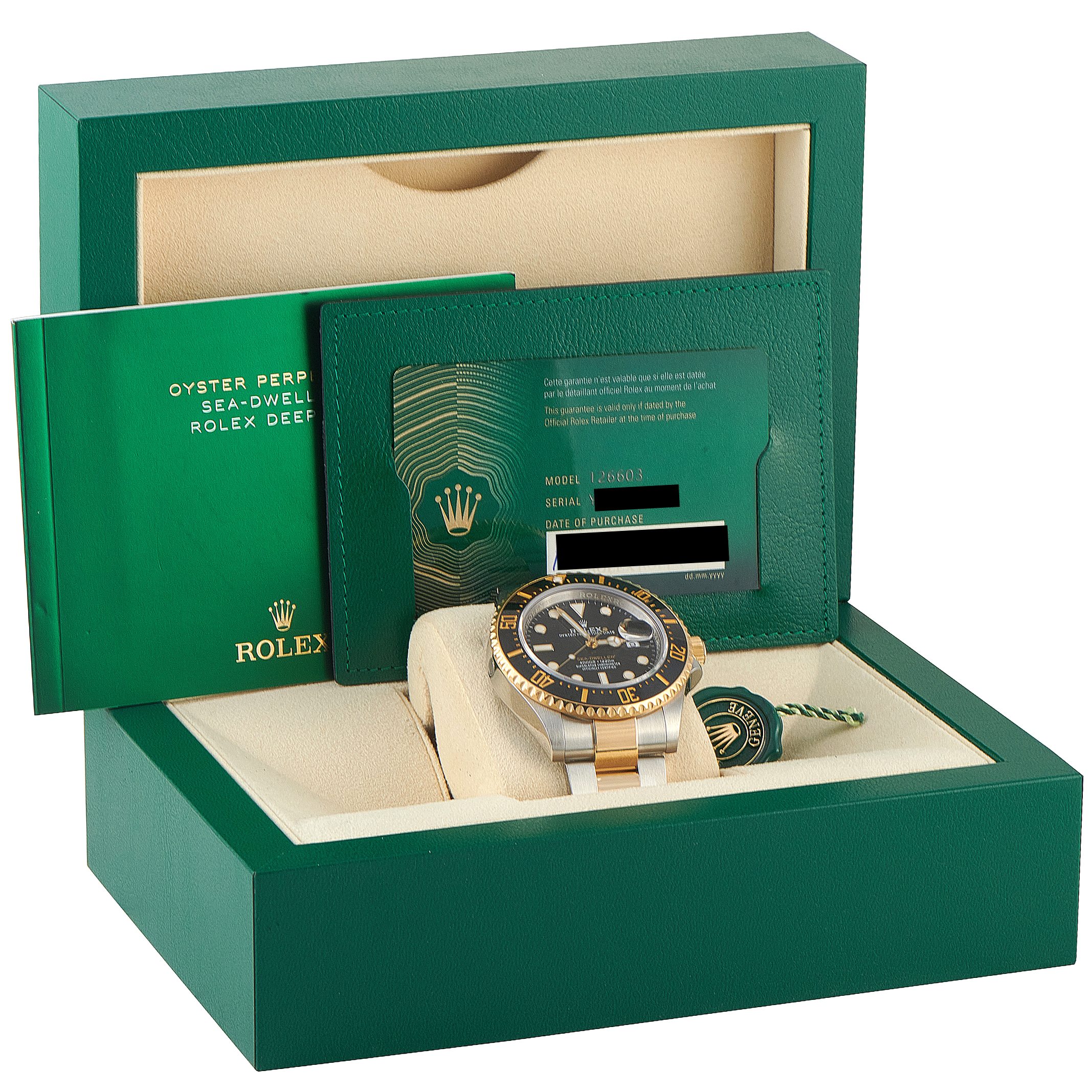 Rolex Sea-Dweller Two-Tone Watch 126603