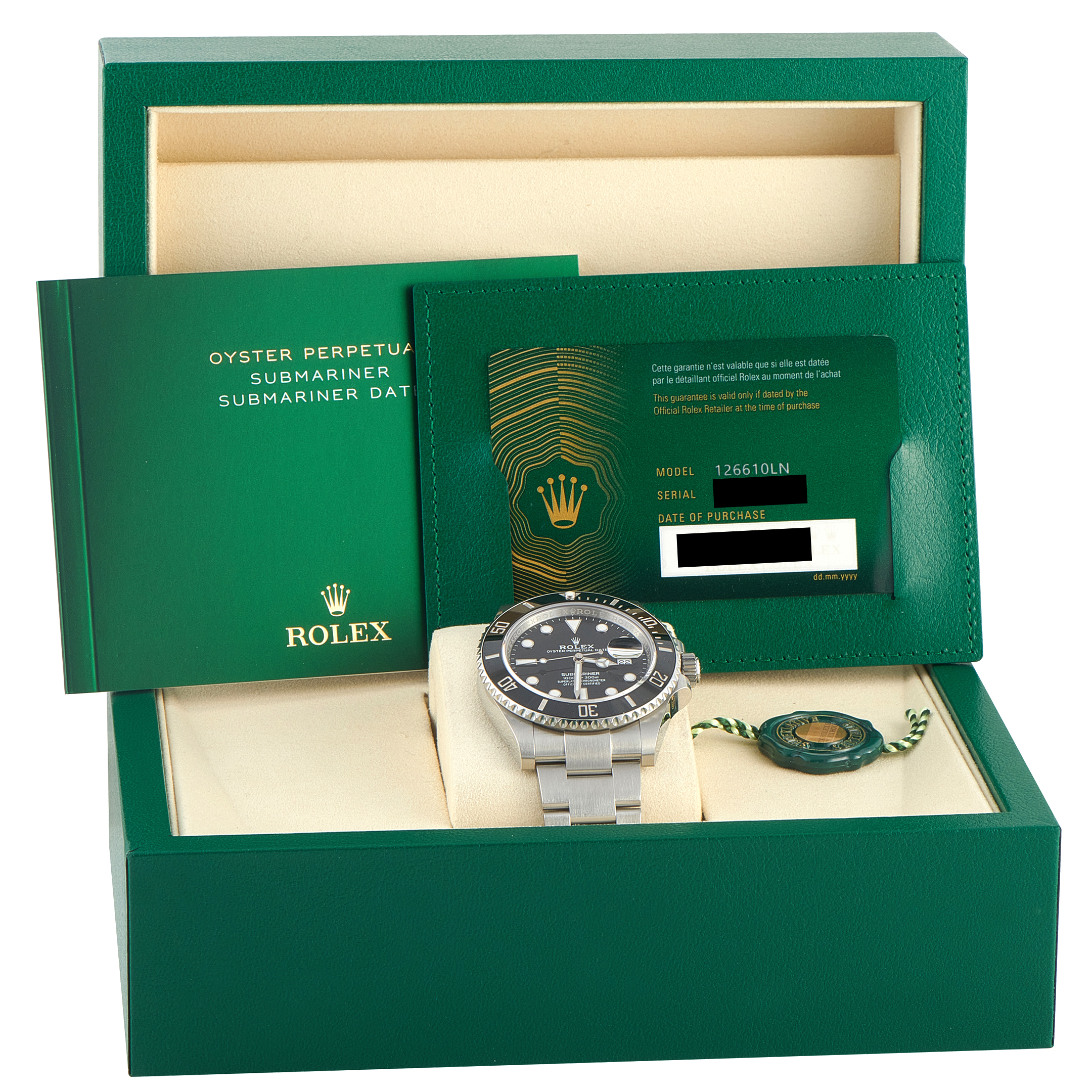 Rolex Submariner Date Black Dial Steel Watch 126610LN - Image 5