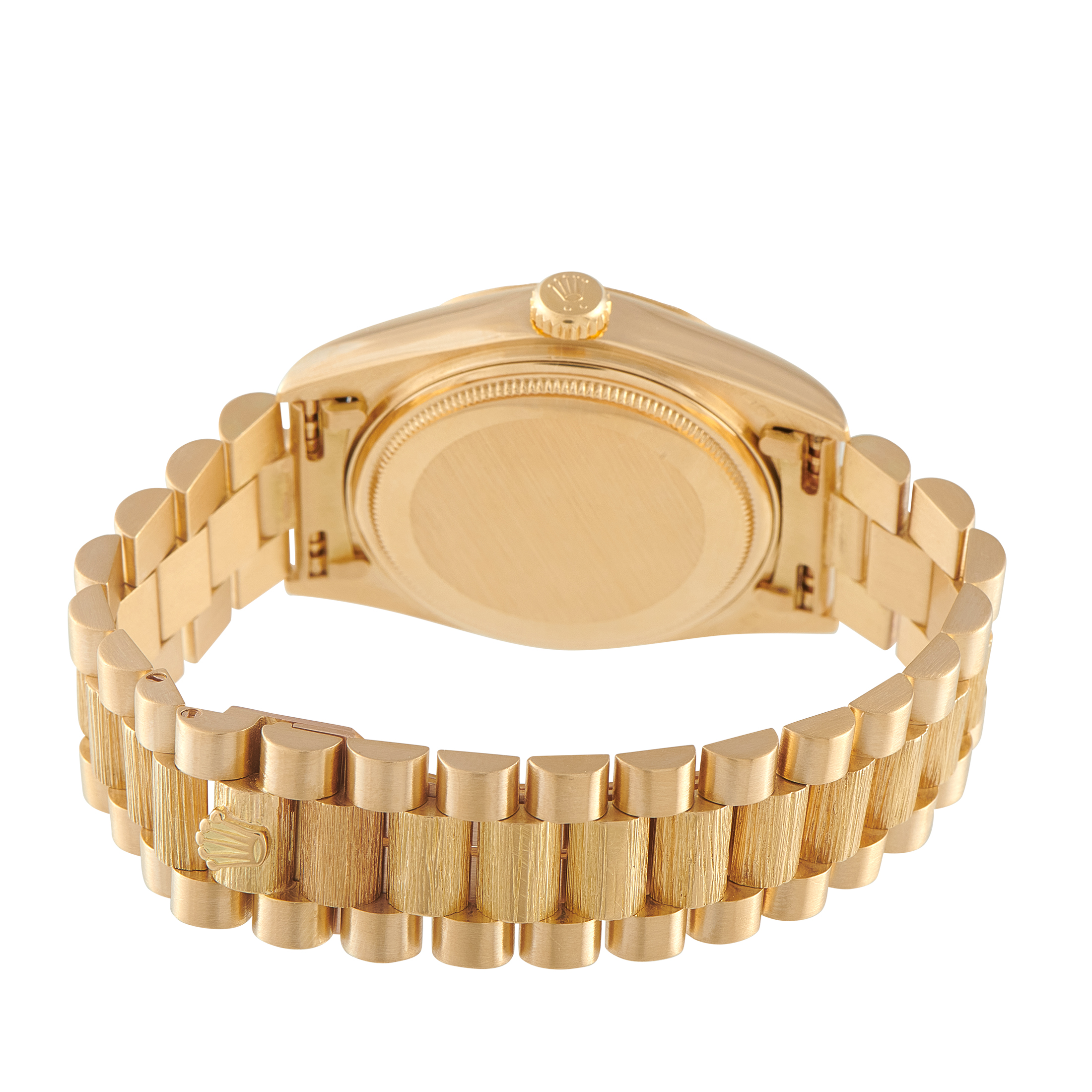 Rolex Day-Date 36 Bark Blue Dial Yellow Gold President Watch 18078 - Image 4