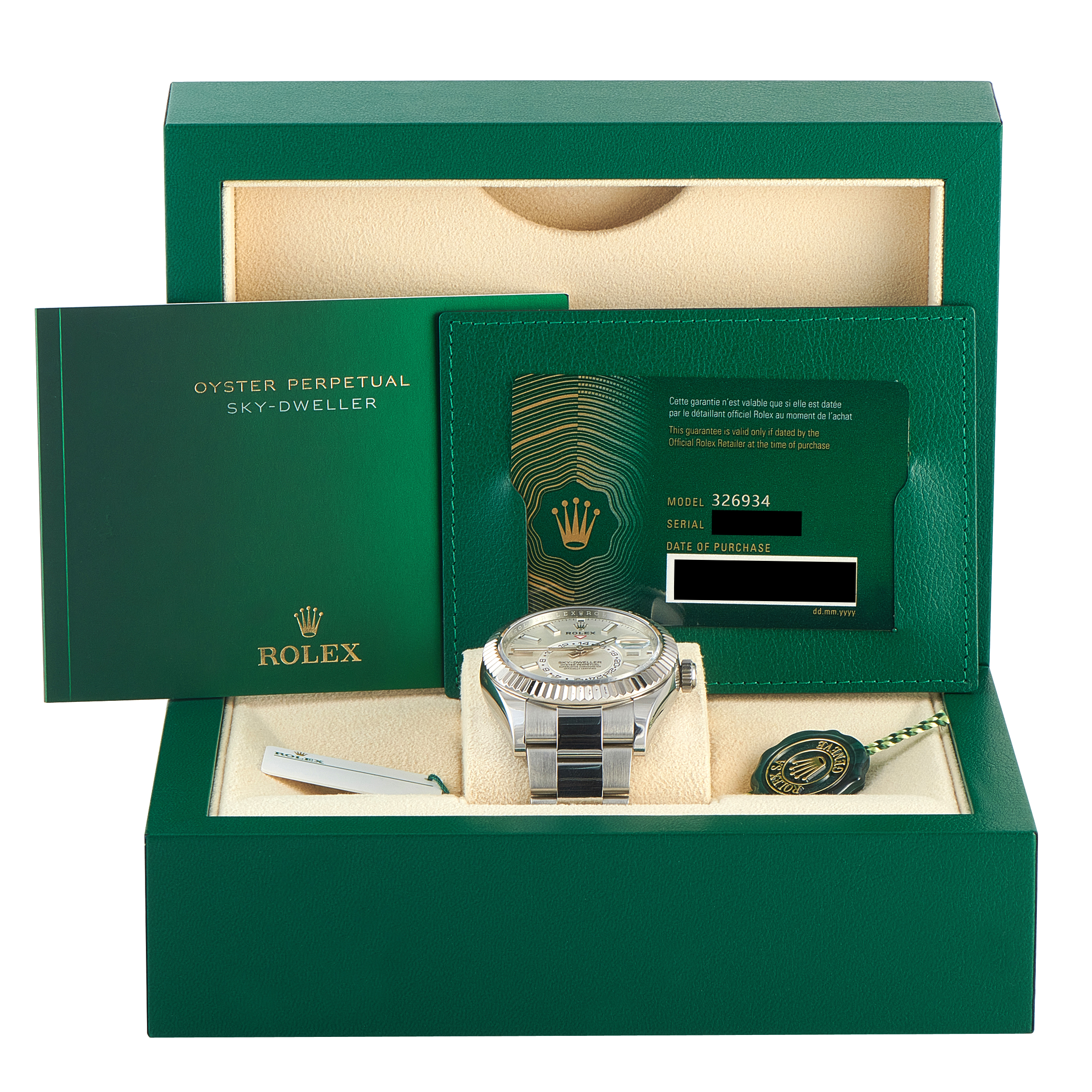 Rolex Sky-Dweller White Dial Steel Oyster Watch 326934 - Image 5