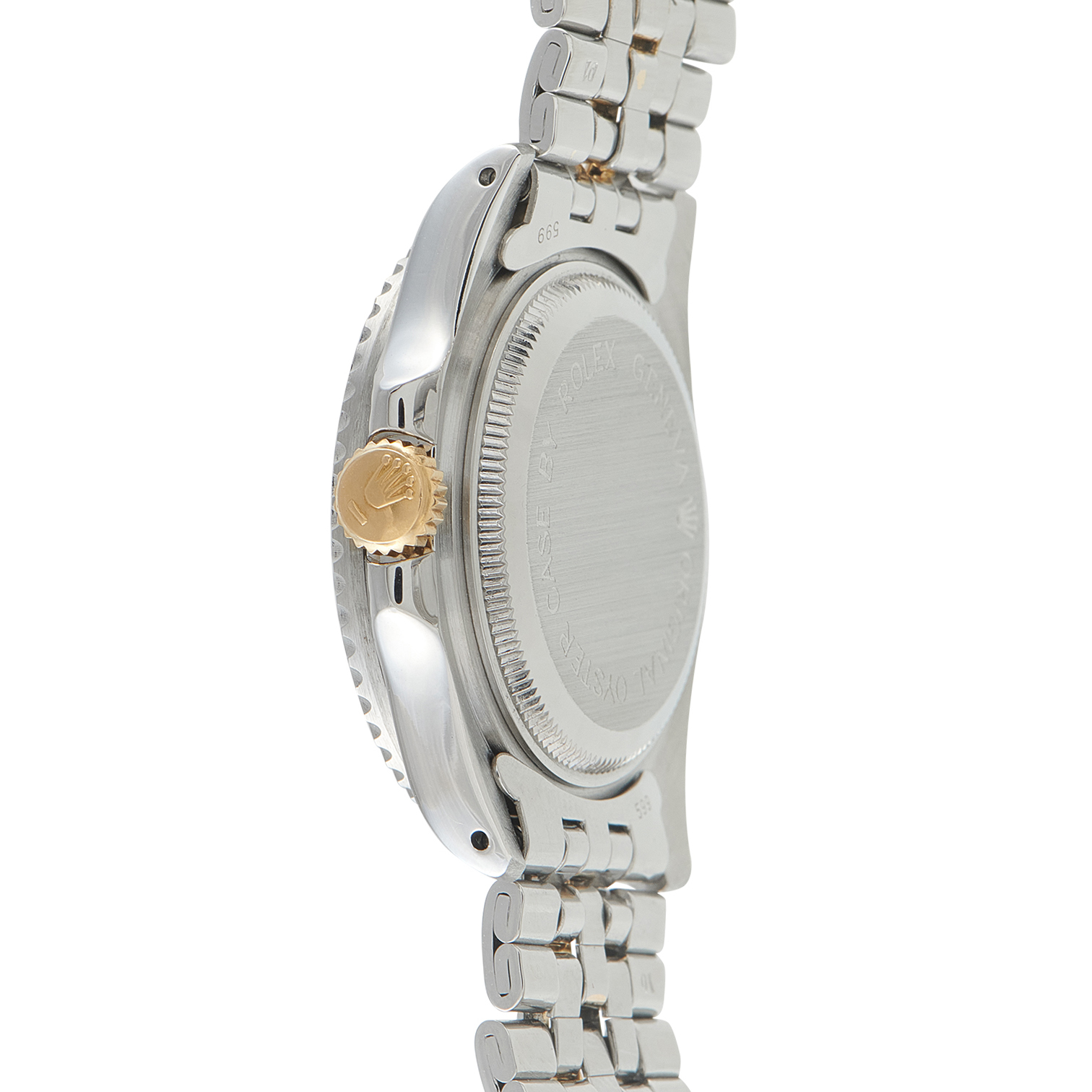 Tudor Prince Date Mini-Sub Blue Dial Two-Tone Watch 73193 - Image 3