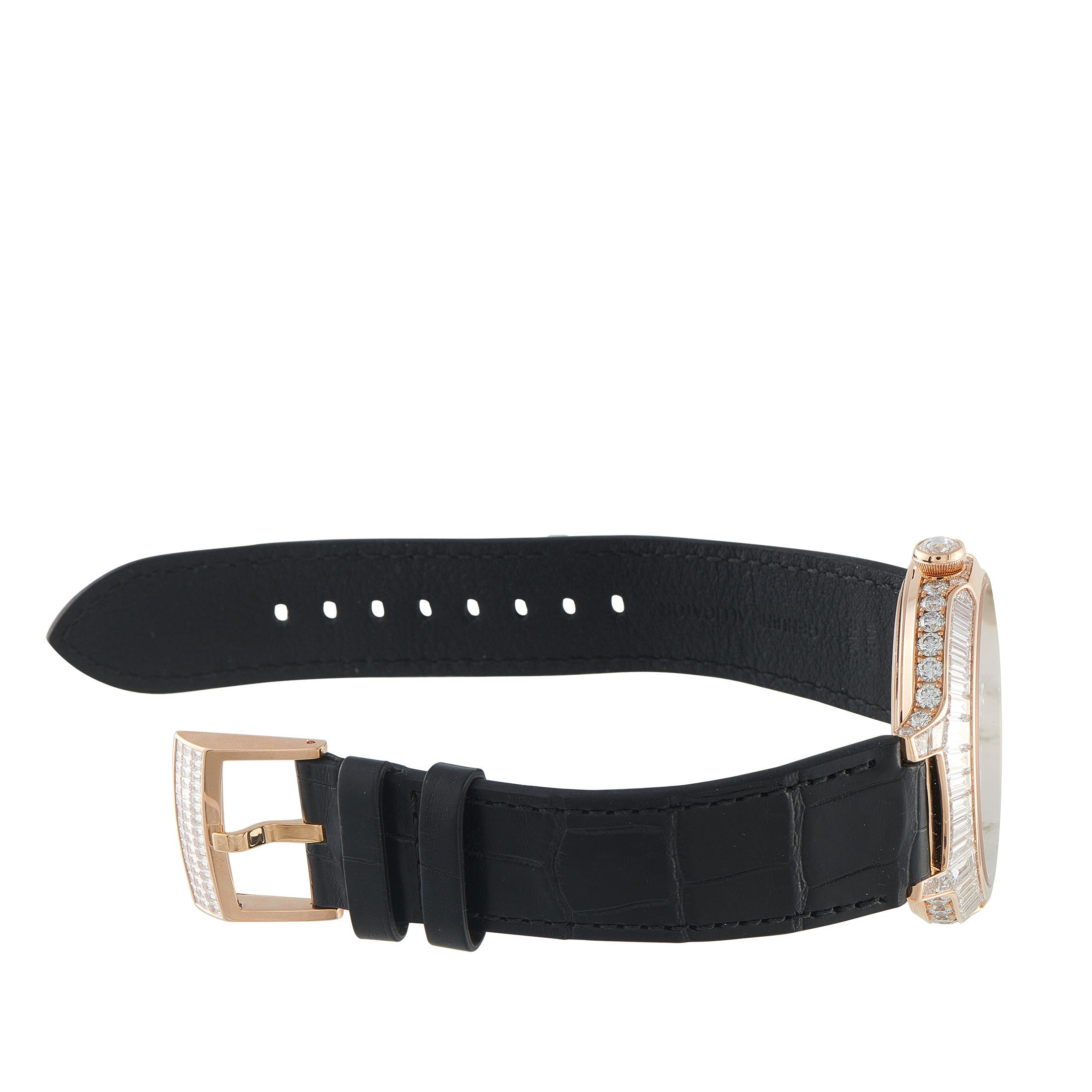 Louis Vuitton Voyager Flying Tourbillon Poinçon de Genève Diamond and Rose Gold Watch - Image 4