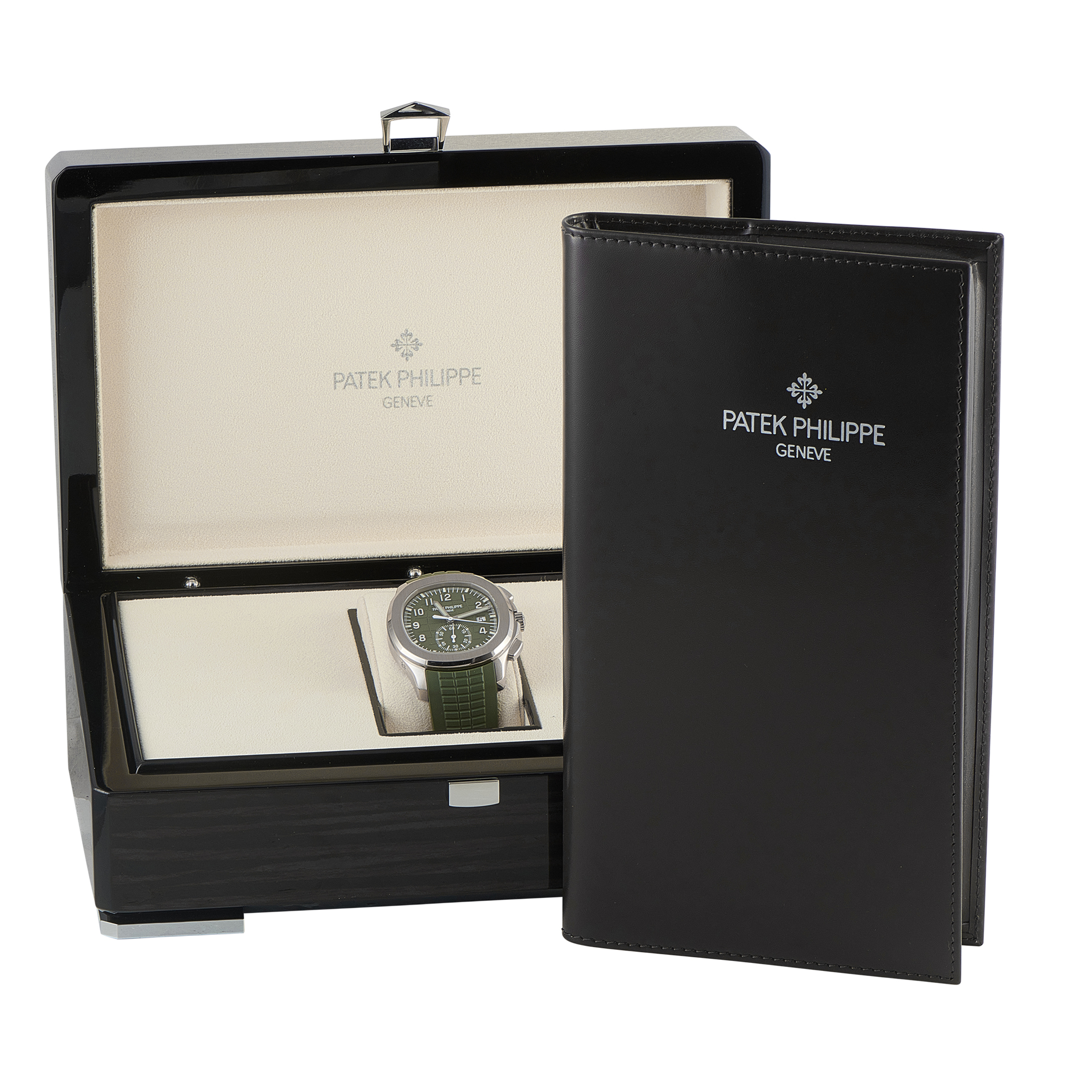 Patek Philippe Aquanaut Chronograph Khaki Green Dial White Gold Watch 5968G-010 - Image 5