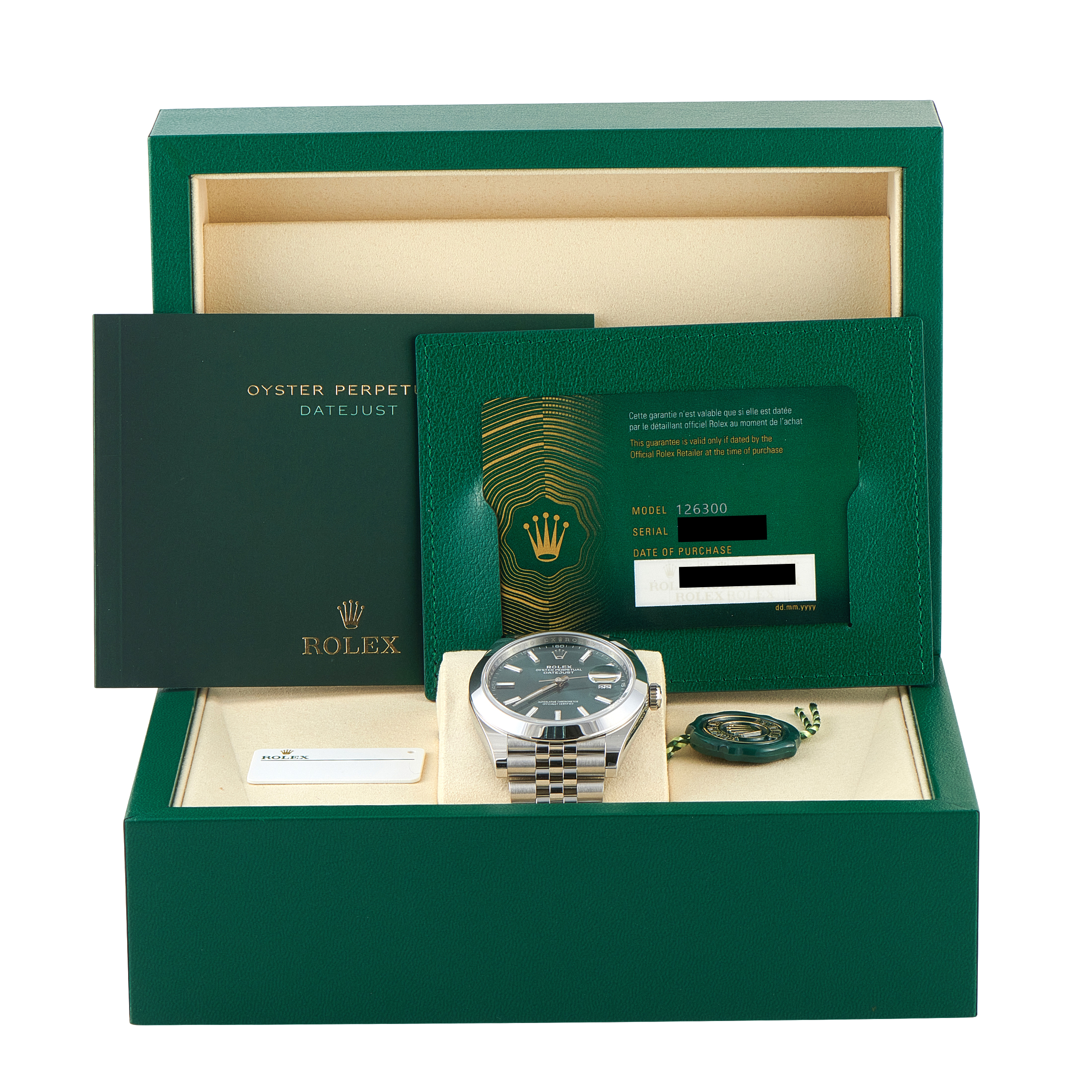 Rolex Datejust 41 Mint Green Dial Steel Jubilee Watch 126300-0020 - Image 5