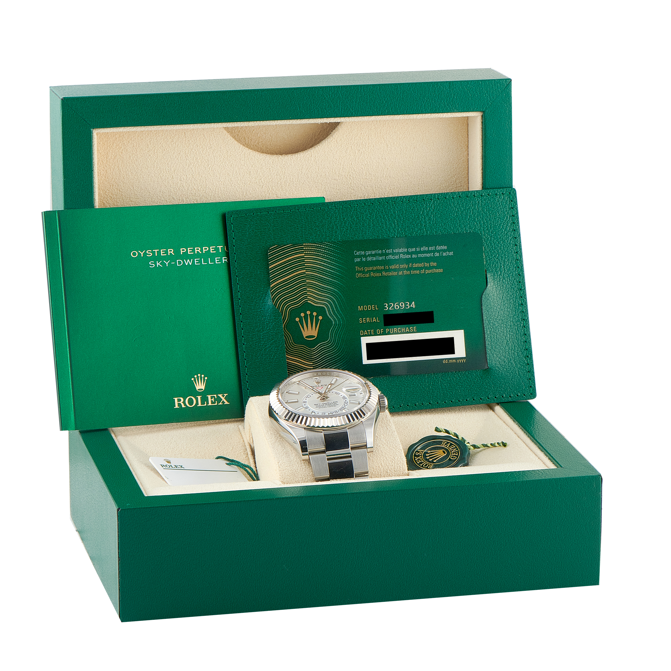 Rolex Sky-Dweller White Dial Steel Oyster Watch 326934 - Image 5