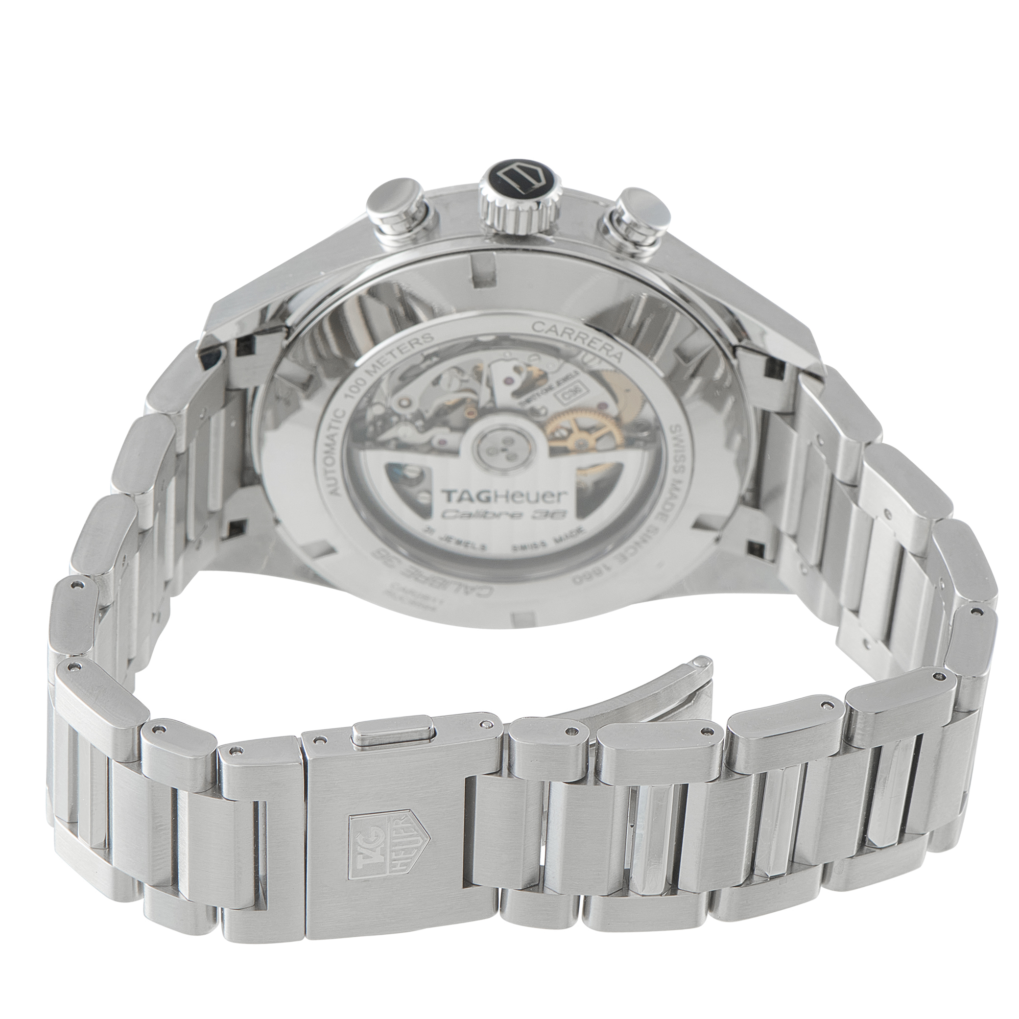 Tag Heuer Carrera Calibre 36 Flyback Chronograph Steel Watch CAR2B11.BA0799 - Image 4