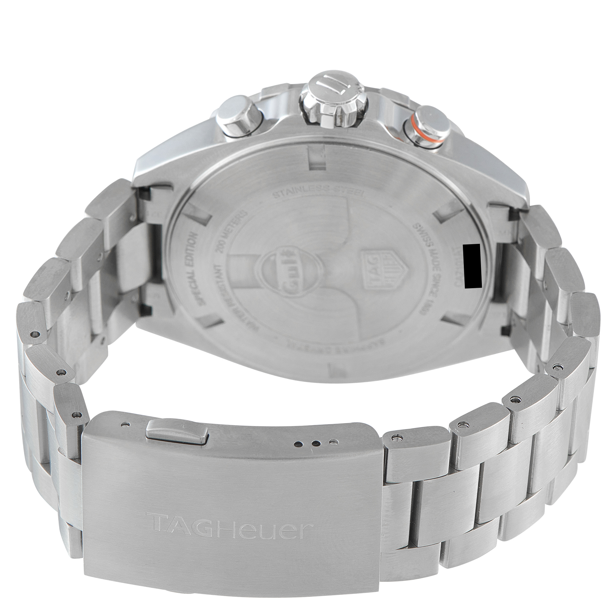 Tag Heuer Formula 1 Chronograph Gulf Special Edition Steel Watch CAZ101AT.BA0842 - Image 4