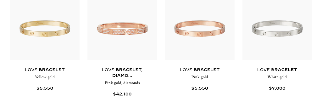 Cartier Love Bracelets
