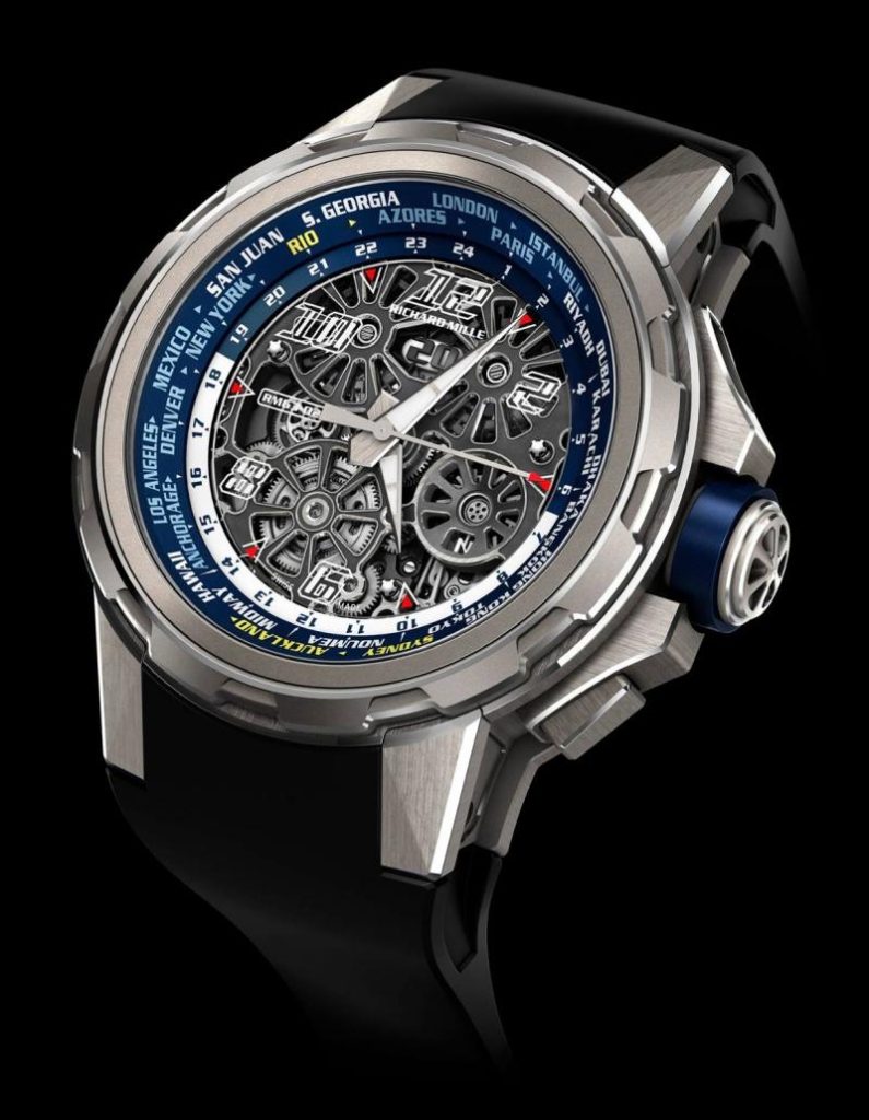 Luke Bryan's RM 63-02 World Timer Titanium Skeleton Dial 47mm