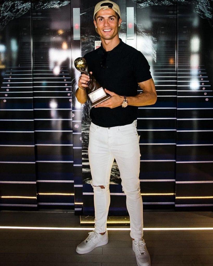 Cristiano Ronaldo Wearing a Rolex Sky-Dweller