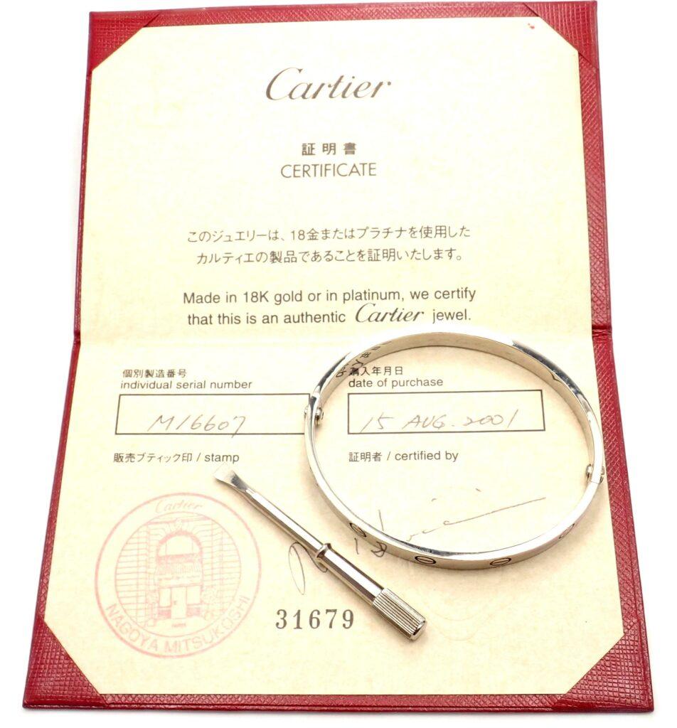 How to spot a fake Cartier Love bracelet - Papers