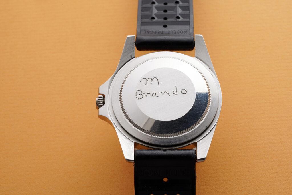 Marlon Brando's Rolex GMT-Master II Signed Back