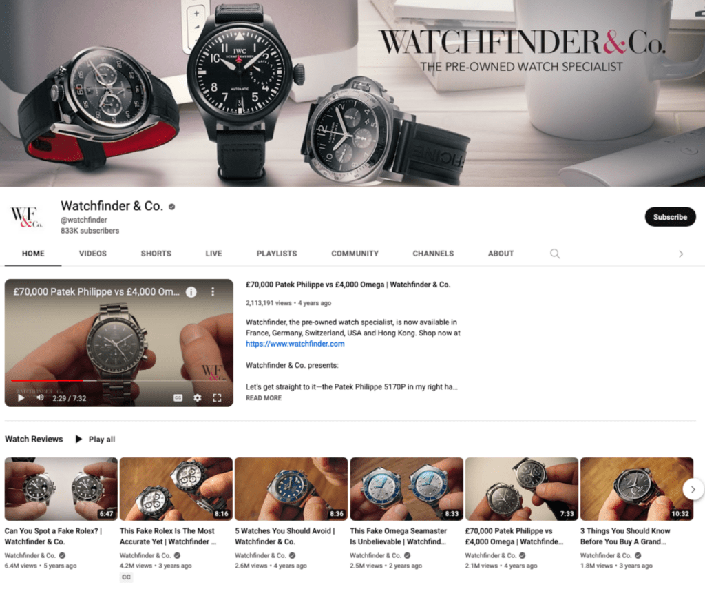 Watchfinder co YouTube