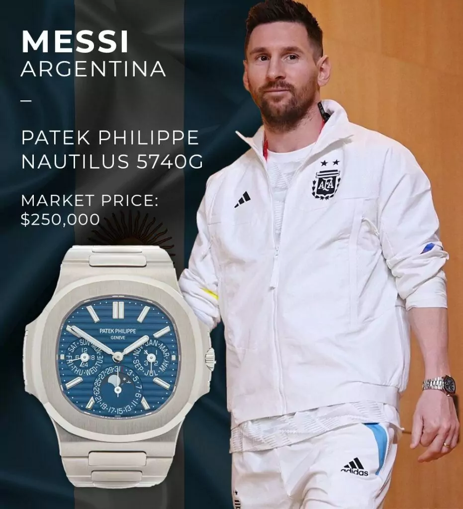 Lionel Messi - Patek Philippe Nautilus Perpetual Calendar Ref. 5740G