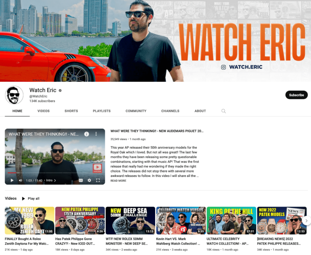 Watch Eric YouTube