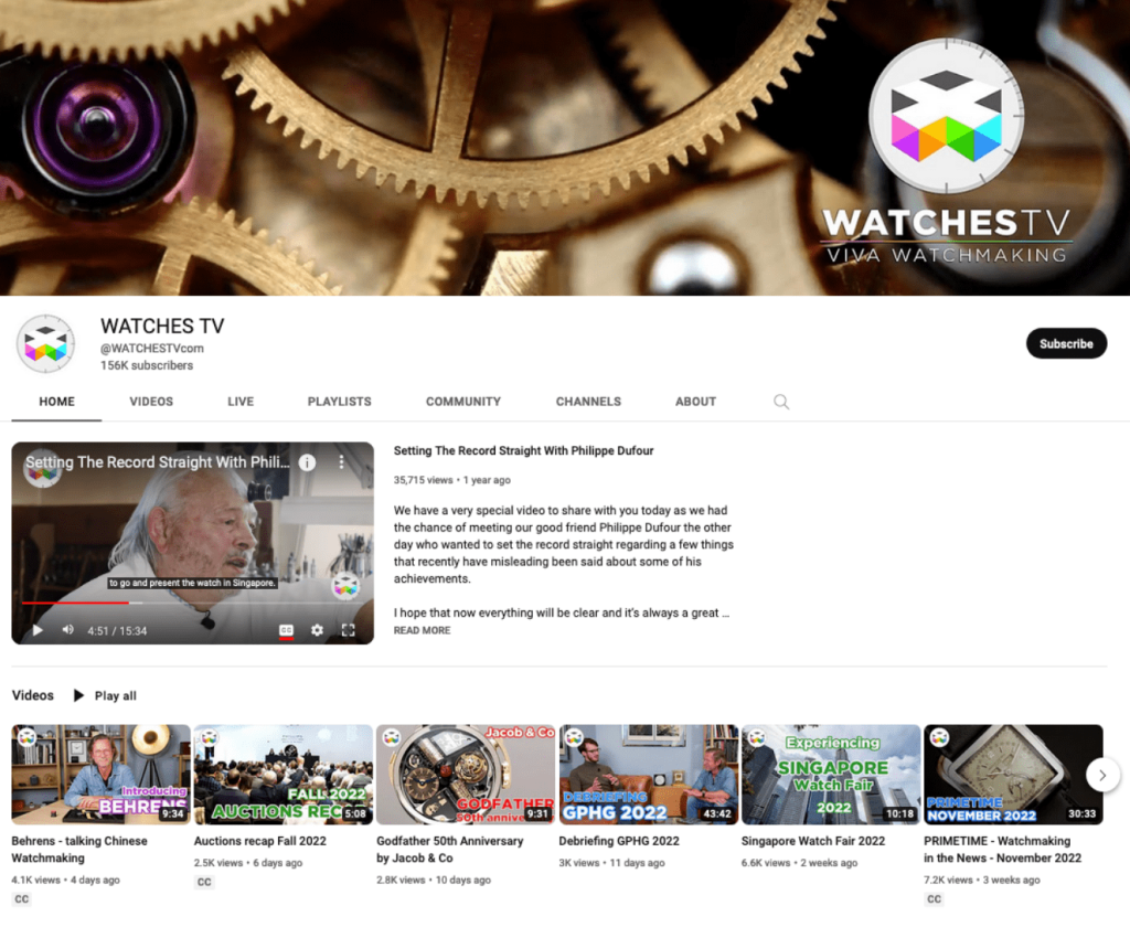 WatchesTV YouTube