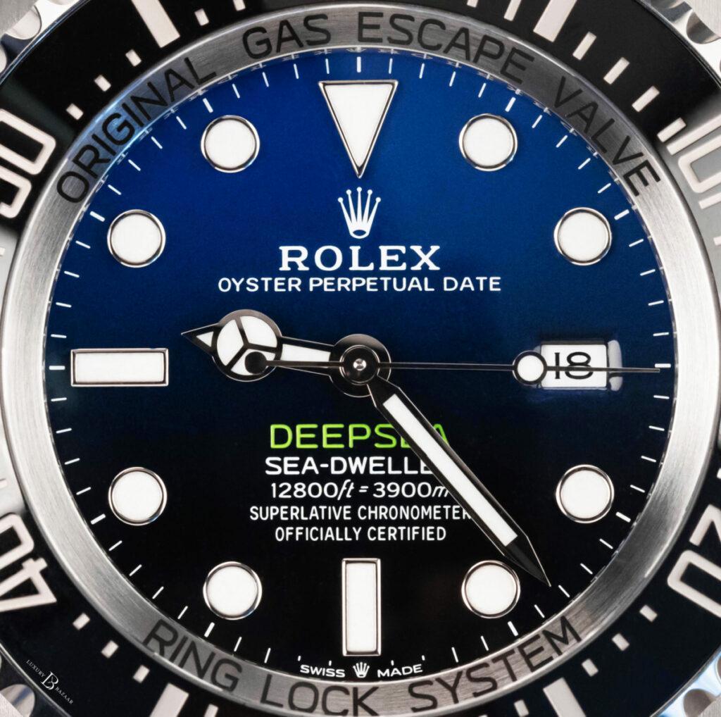 Dial shot of Rolex Sea-Dweller Deepsea James Cameron