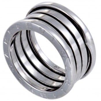 Bvlgari B.Zero1 18K White Gold 4-Band Ring