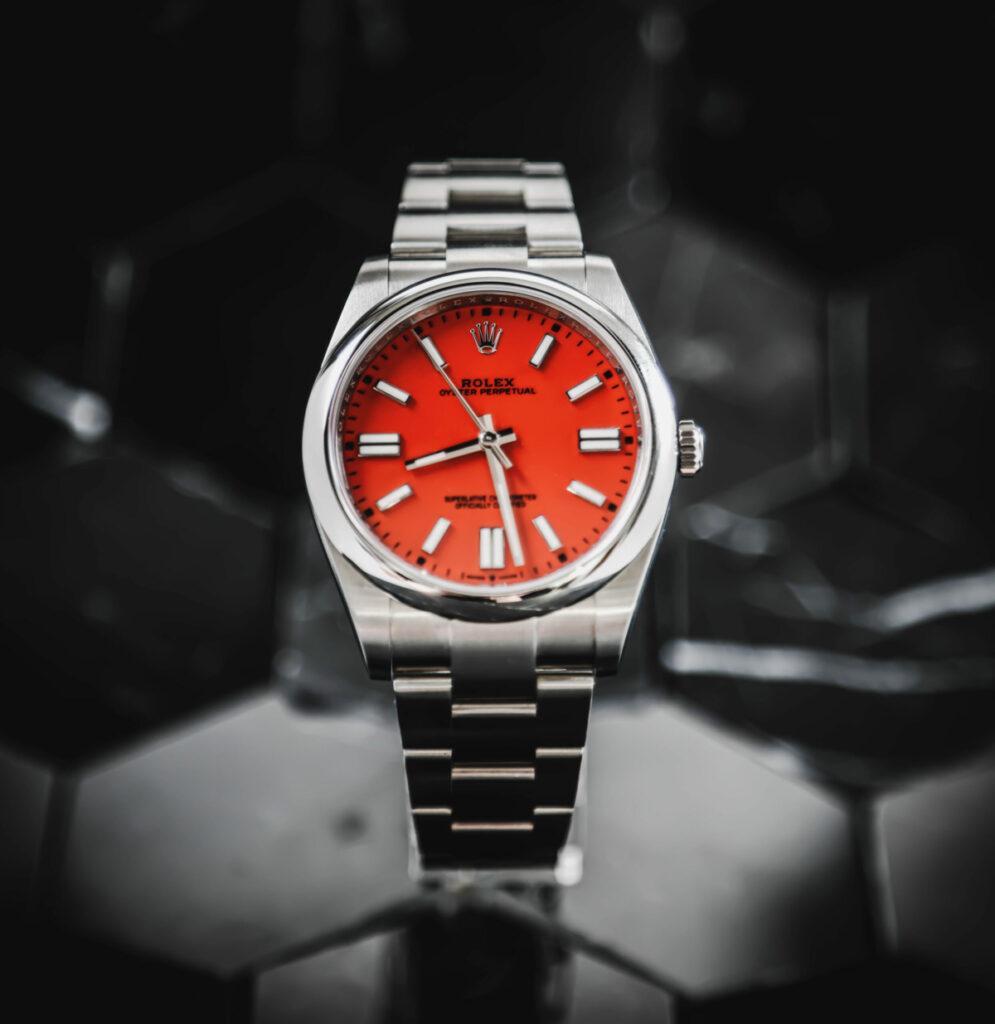 Rolex Oyster Perpetual Coral Dial