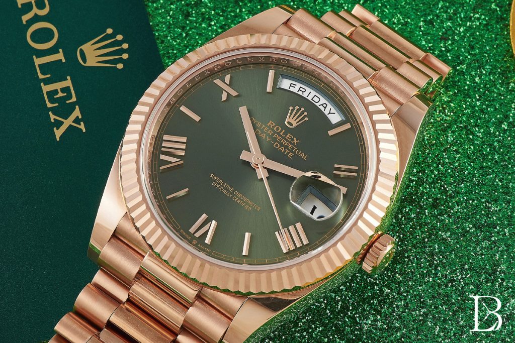 Rose gold olive green DD40