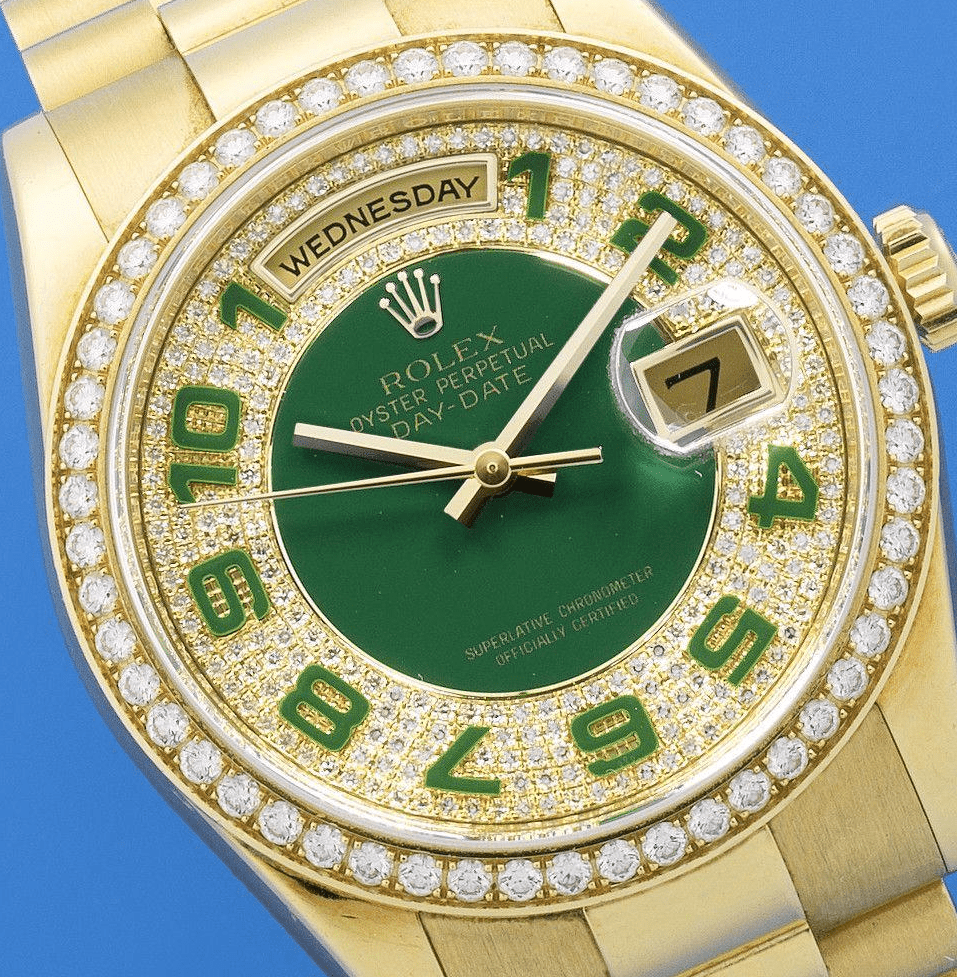 118348 with Green Enamel Carousel Dial
