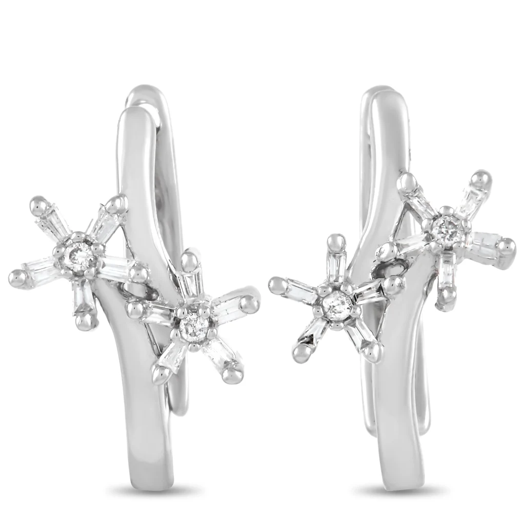 LB Exclusive 14K White Gold 0.50 ct Diamond Earrings