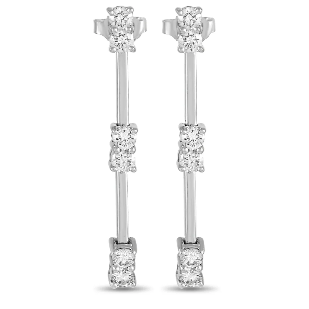LB Exclusive 14K White Gold 1.00 ct Diamond Earrings
