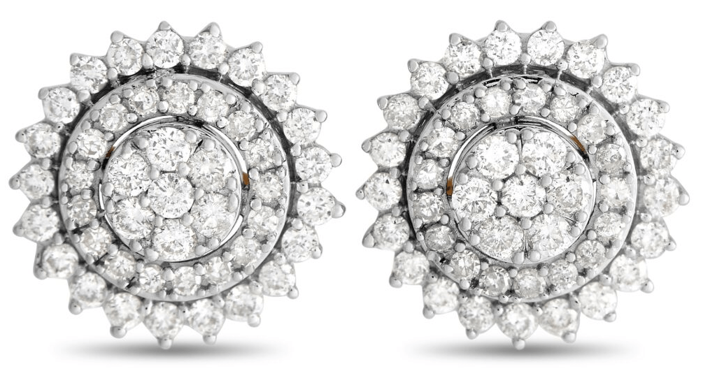 LB Exclusive 14K Yellow Gold 1.00 ct Diamond Earrings