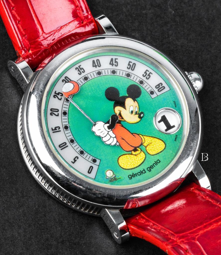 erald Genta Retro Fantasy Mickey Mouse Golf Watch G-3612