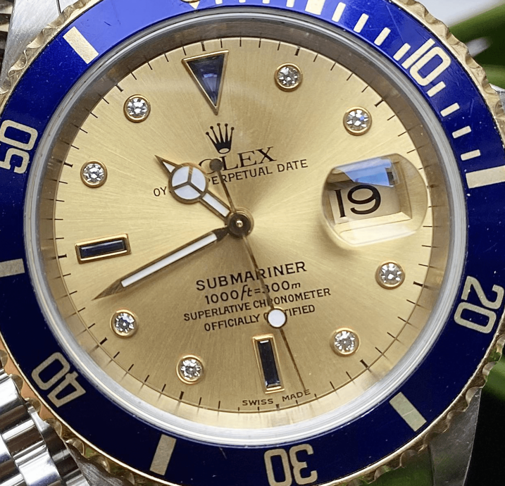 Rolex Serti Dial Submariner Dat Reference 16613 