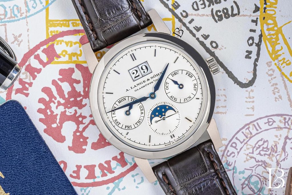 A. Lange and Sohne Saxonia Annual Calendar Platinum 330.026