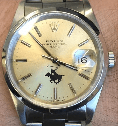 Rolex OP Date ref. 15000 with Toronto polo tournament logo dial