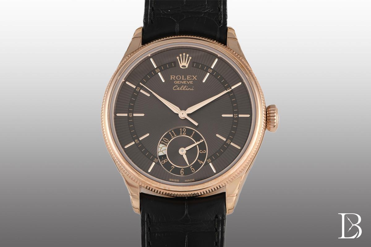 Rolex Cellini Dual Time Khanjar Watch Ref 50525