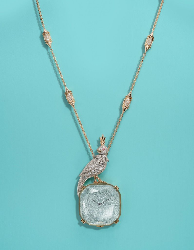 Tiffany & Co. Bird on a Rock pendant watch