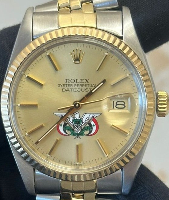 Rolex Datejust ref. 16013 circa 1978 with North Yemen Coat of Arms dial