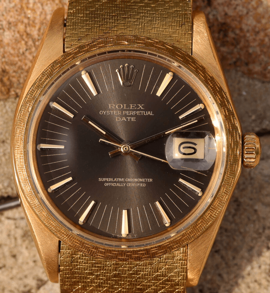 Rolex 1514 Decor Moire bezel