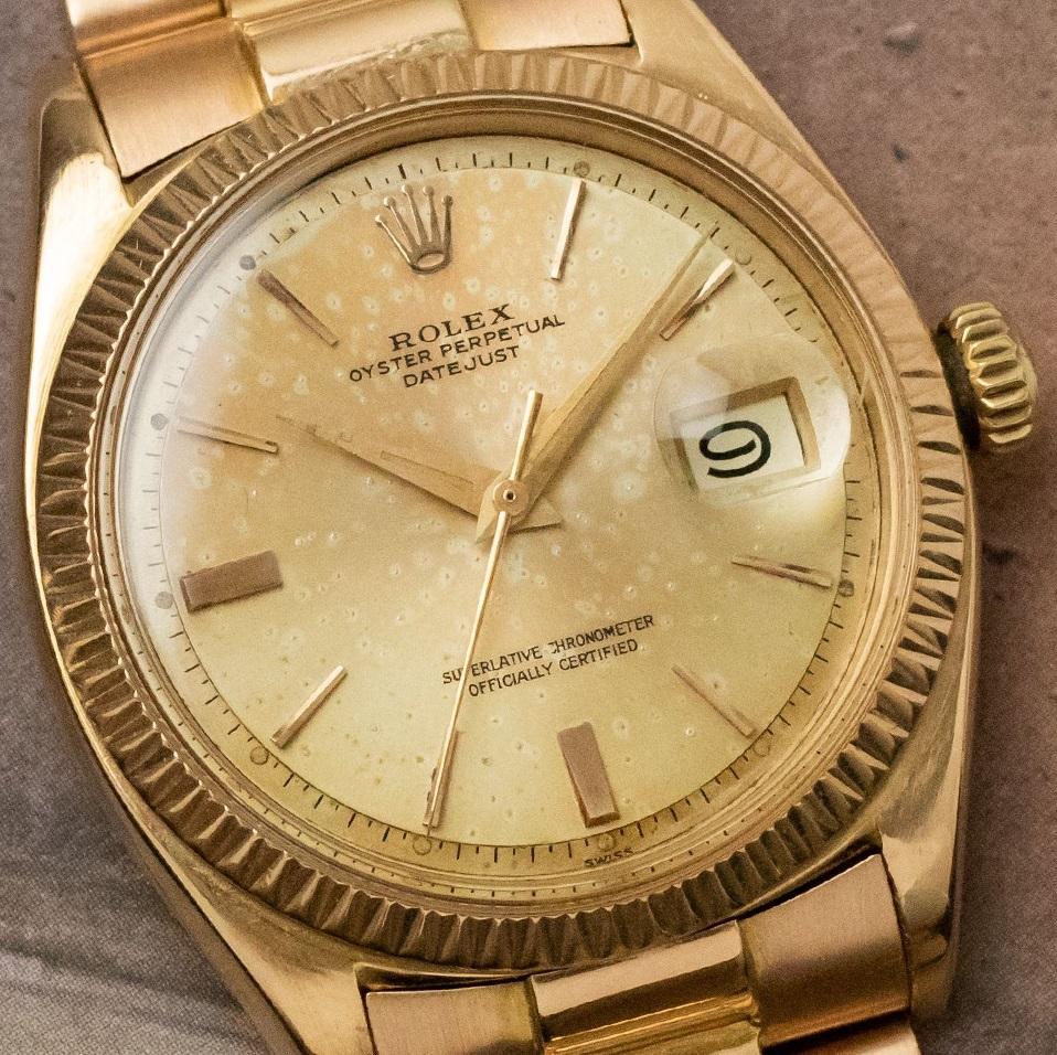 Rolex ref. 1605 with piranha bezel